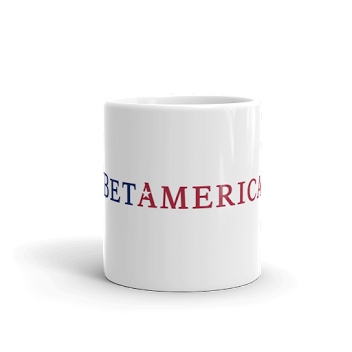 Mug branded with BetAmerica logo