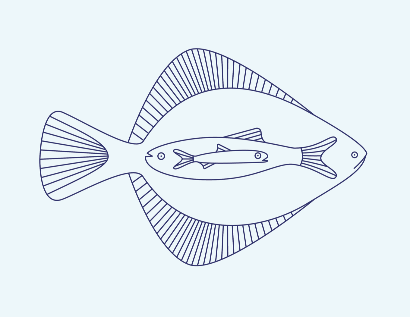 Fish illustration for Google
