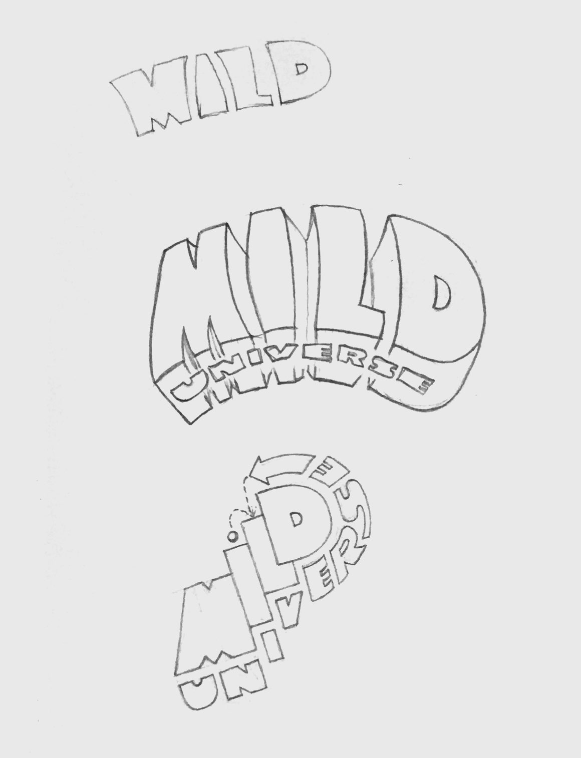 Sketch of the Mild Universe logo