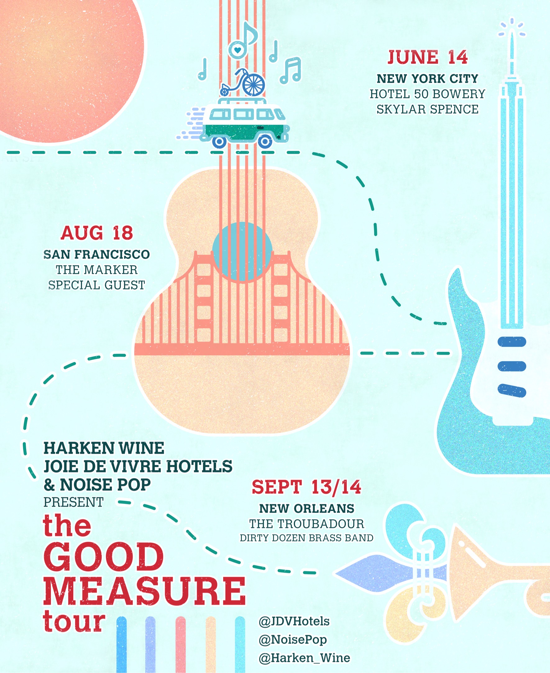 the Good Measure tour poster design